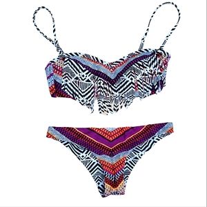 Roxy bikini reversible bottoms | NWOT | fringe top